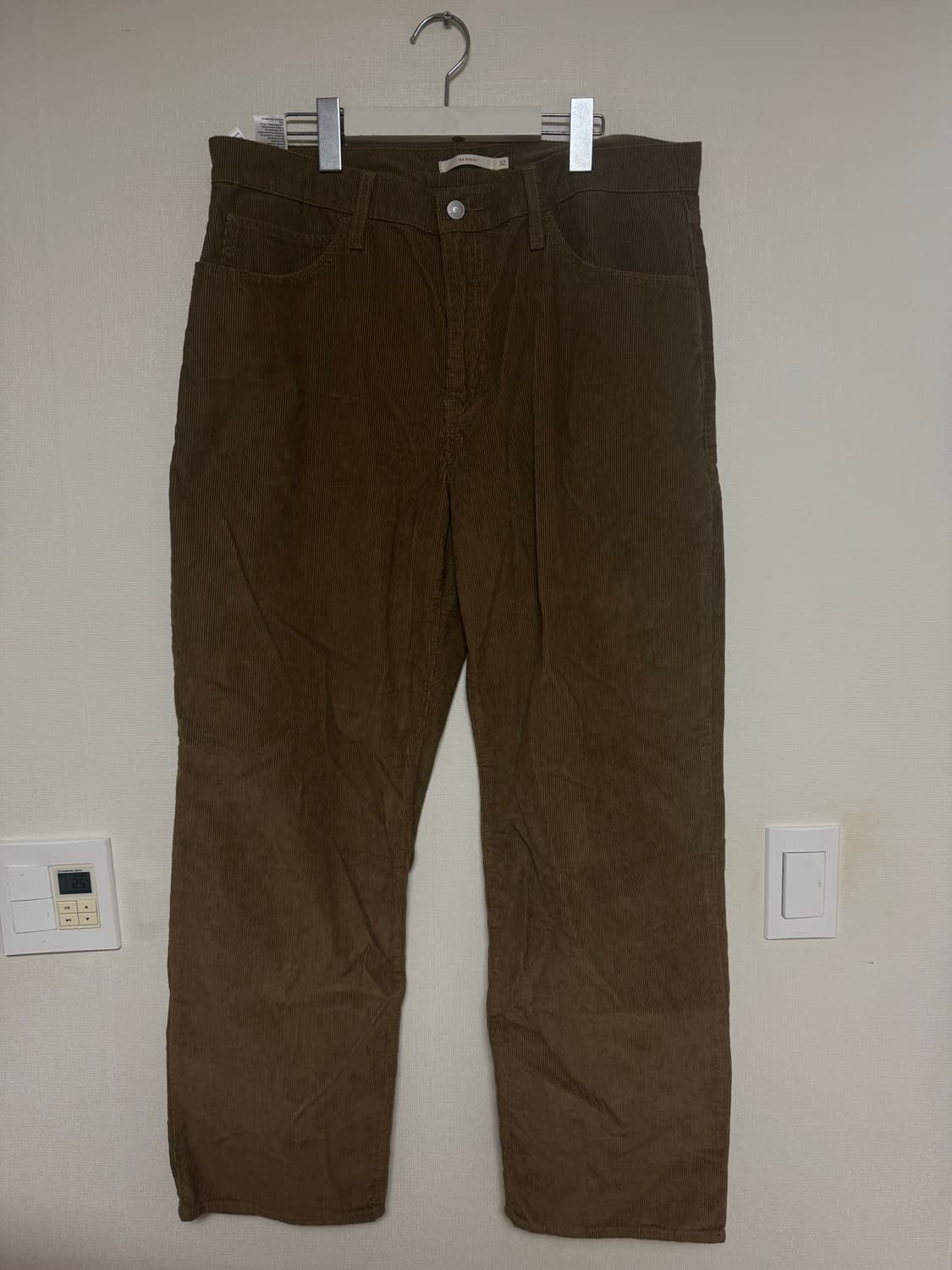리바이스 코듀로이 브라운 32인치 바지 94 배기진 팬츠 상품이미지1