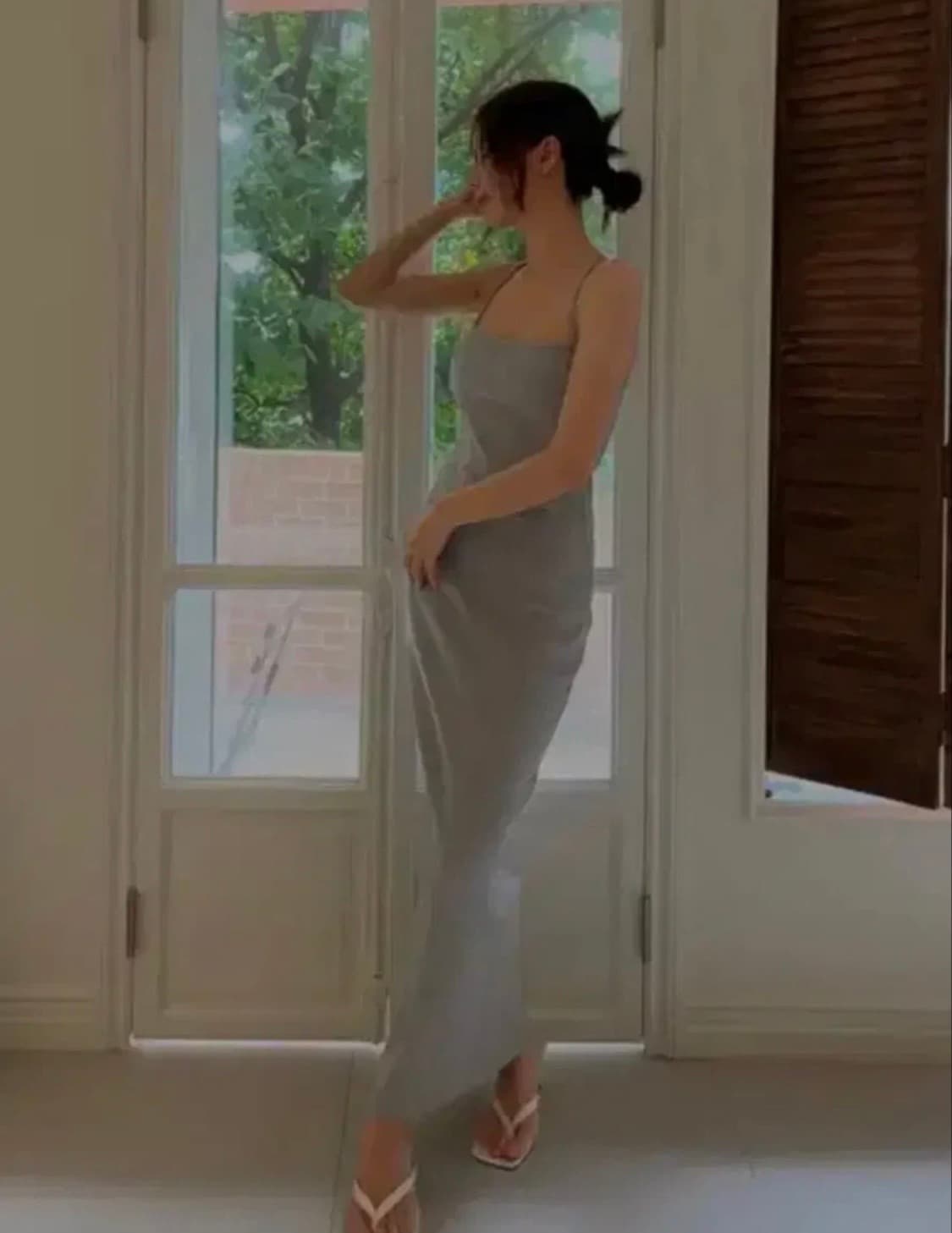 플리즈노팔로우 made angel maxi dress 검정색 상품이미지2