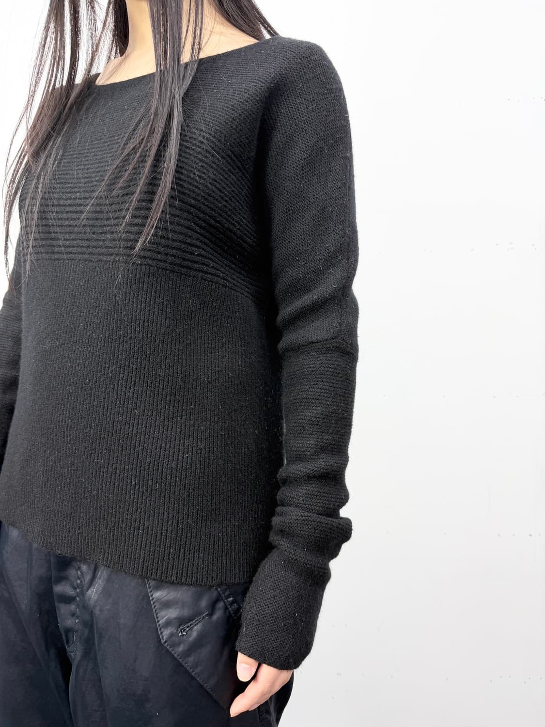 Helmut Lang Textured Panel Knit (2010s) 상품이미지1