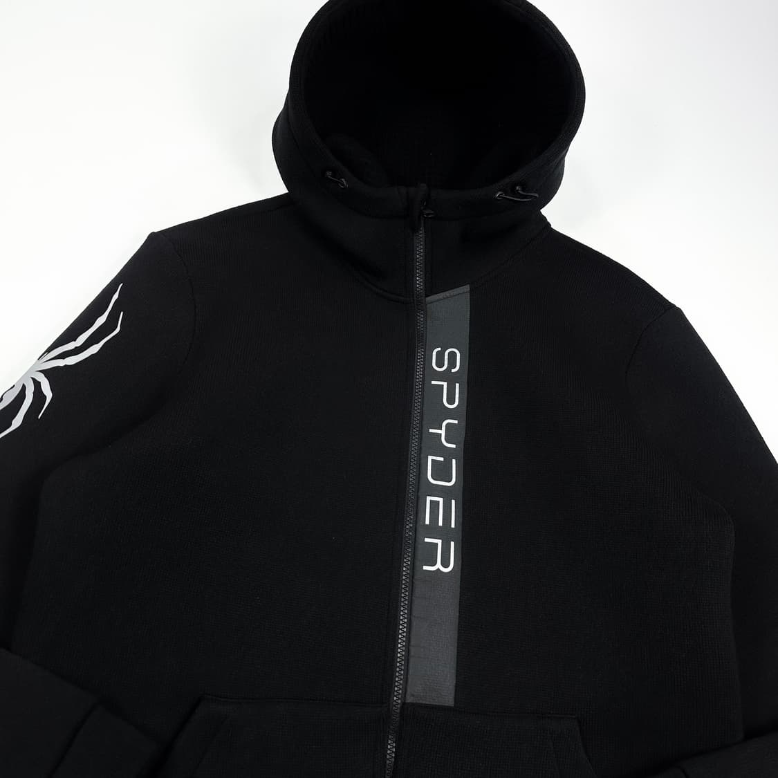 스파이더 기능성 블랙 풀오버 후드집업 (XL) 상품이미지3