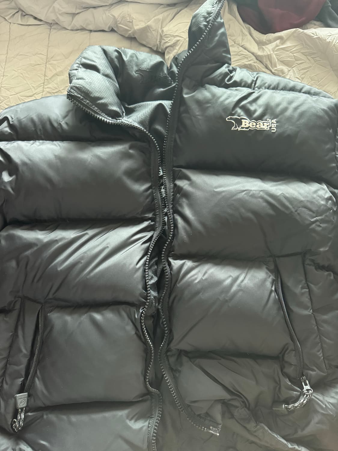 90‘s 베어 usa 리버시블 패딩 빈티지 상품이미지1