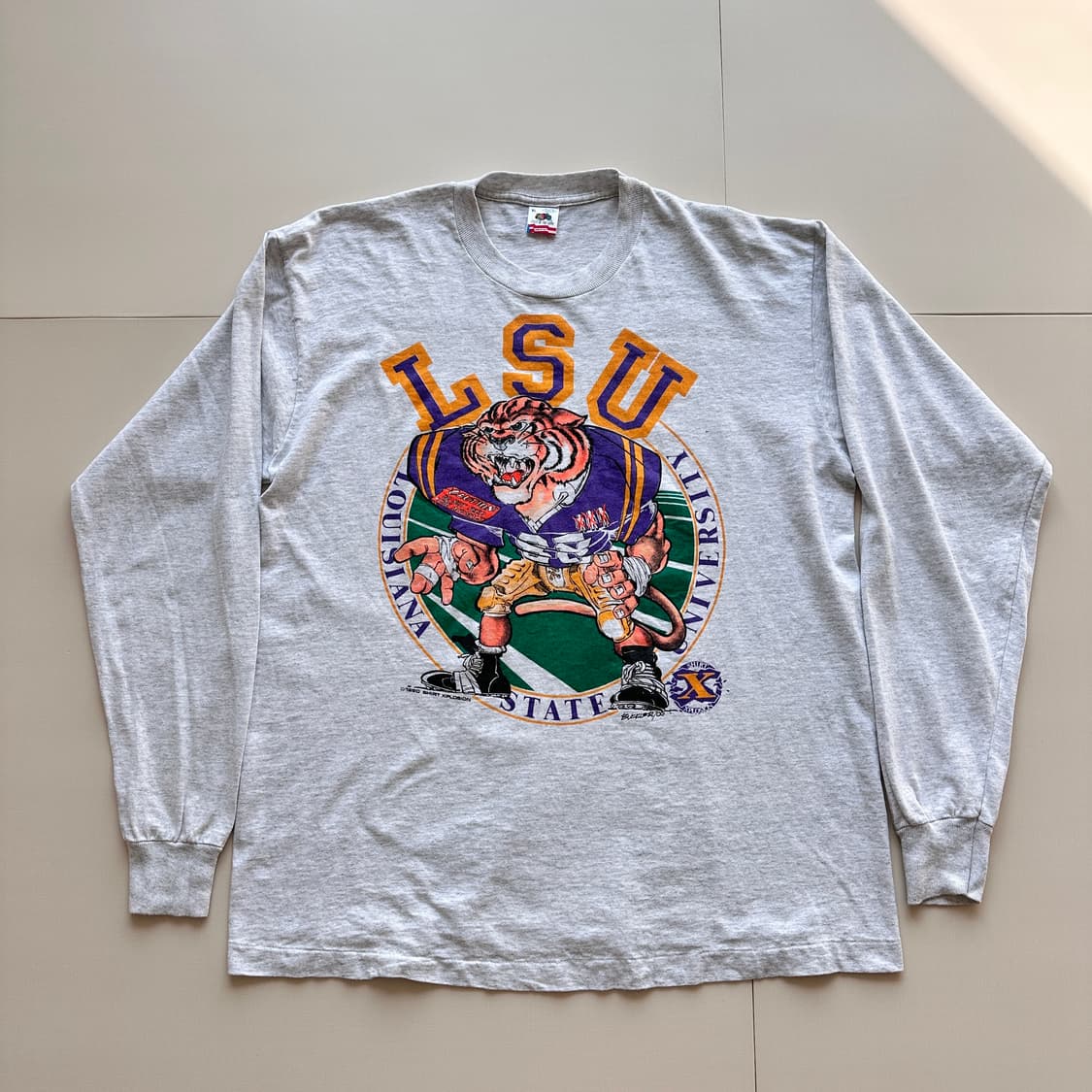 90s LSU 타이거 롱슬리브 빈티지티 (USA)  상품이미지2
