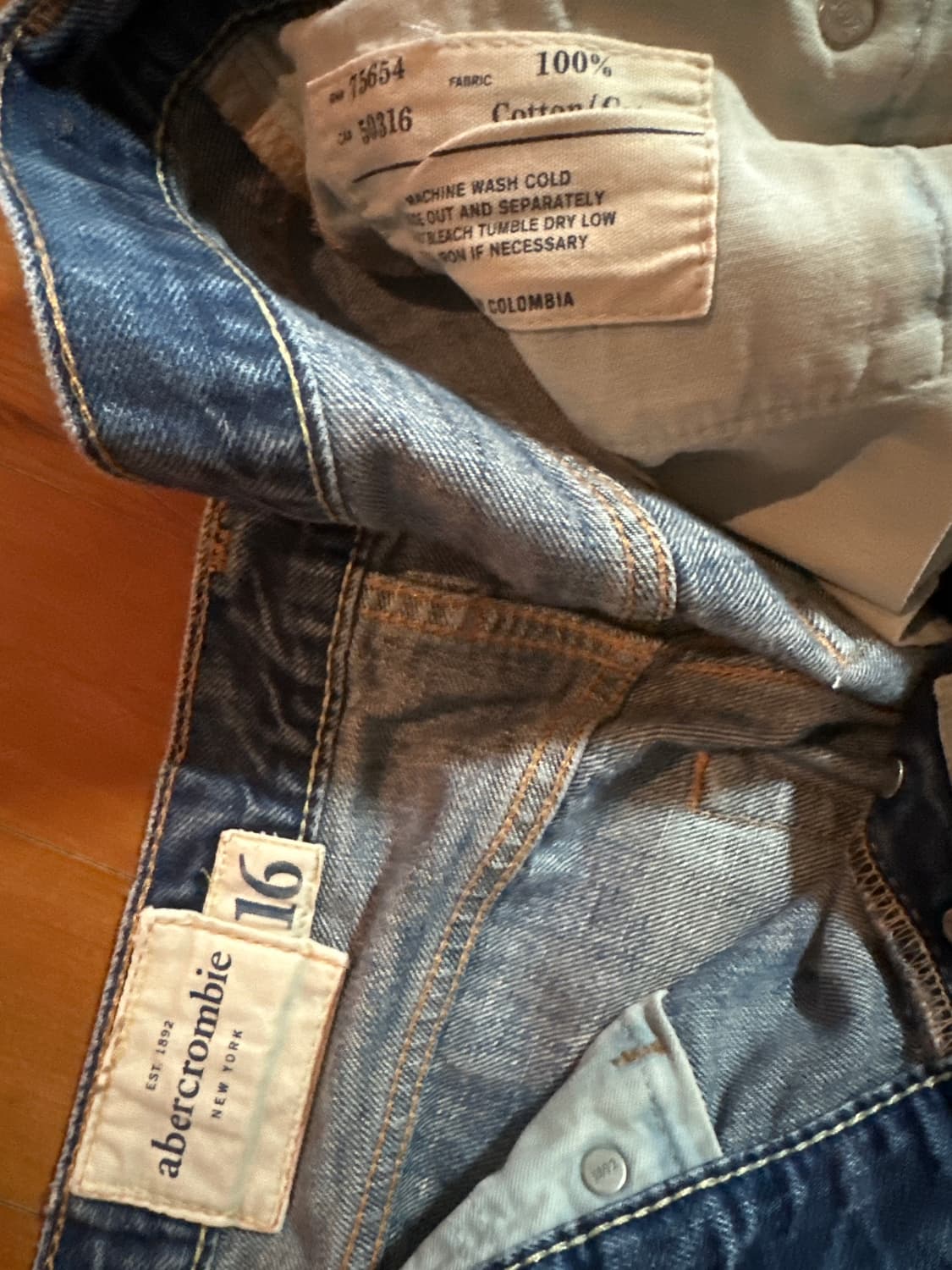 아베크롬비 부츠컷 셀비지 데님팬츠 상품이미지3