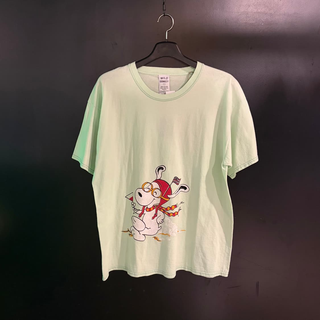 와일드동키 X 스누피 반팔티 민트 상품이미지1