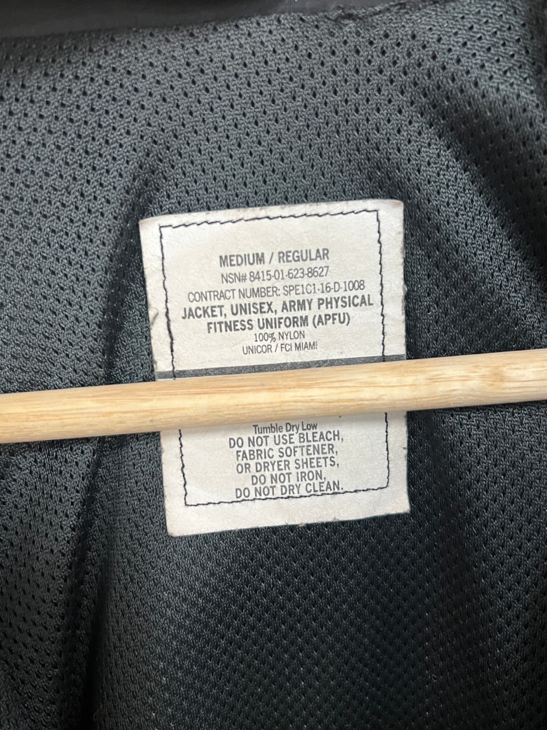 US army APFU 미군 레귤러 바람막이 자켓 상품이미지5