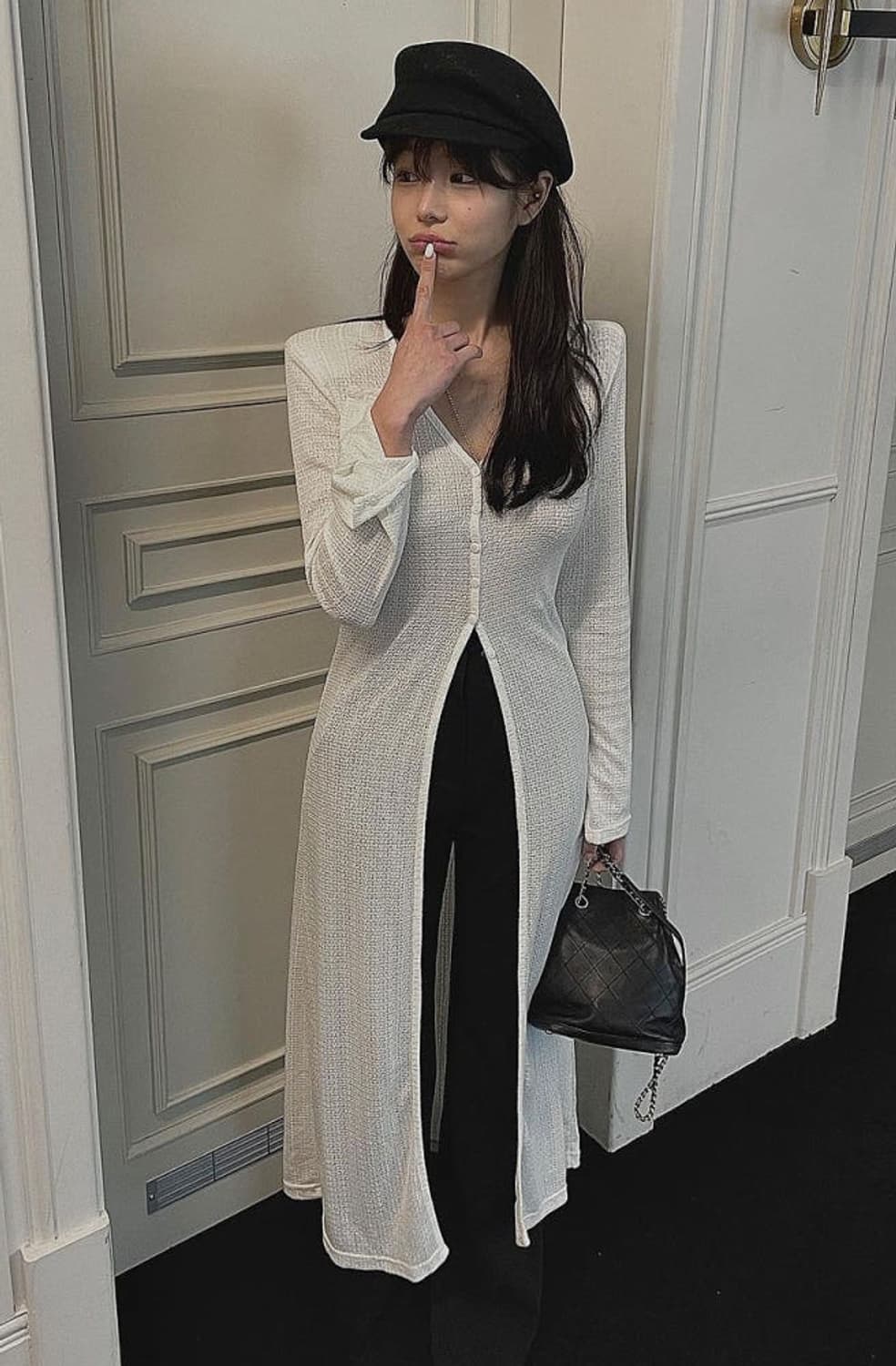 미엔느 맥시 롱 가디건 상품이미지1