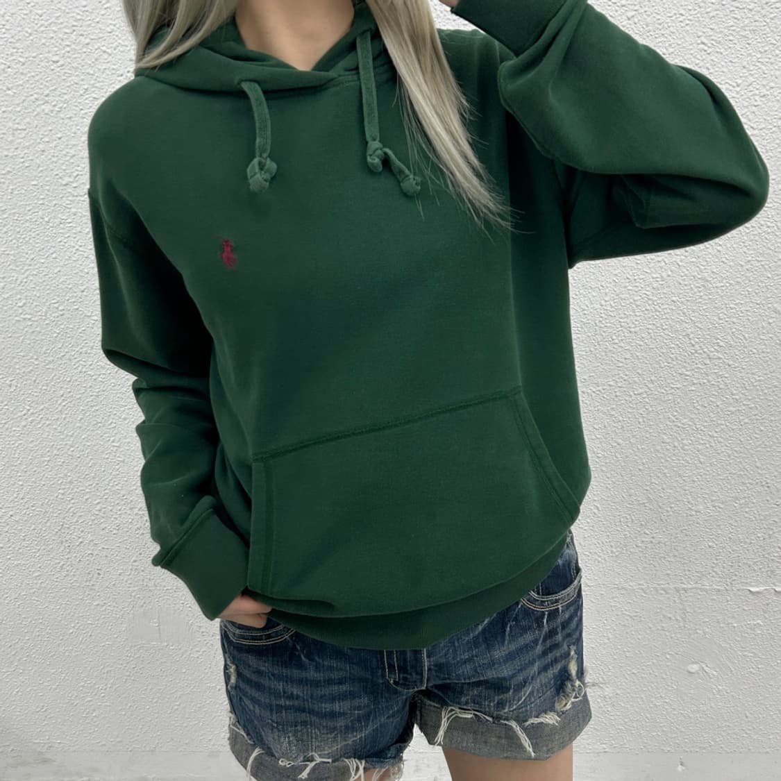 폴로 랄프로렌 버건디포니 딥그린 후드 M 상품이미지1