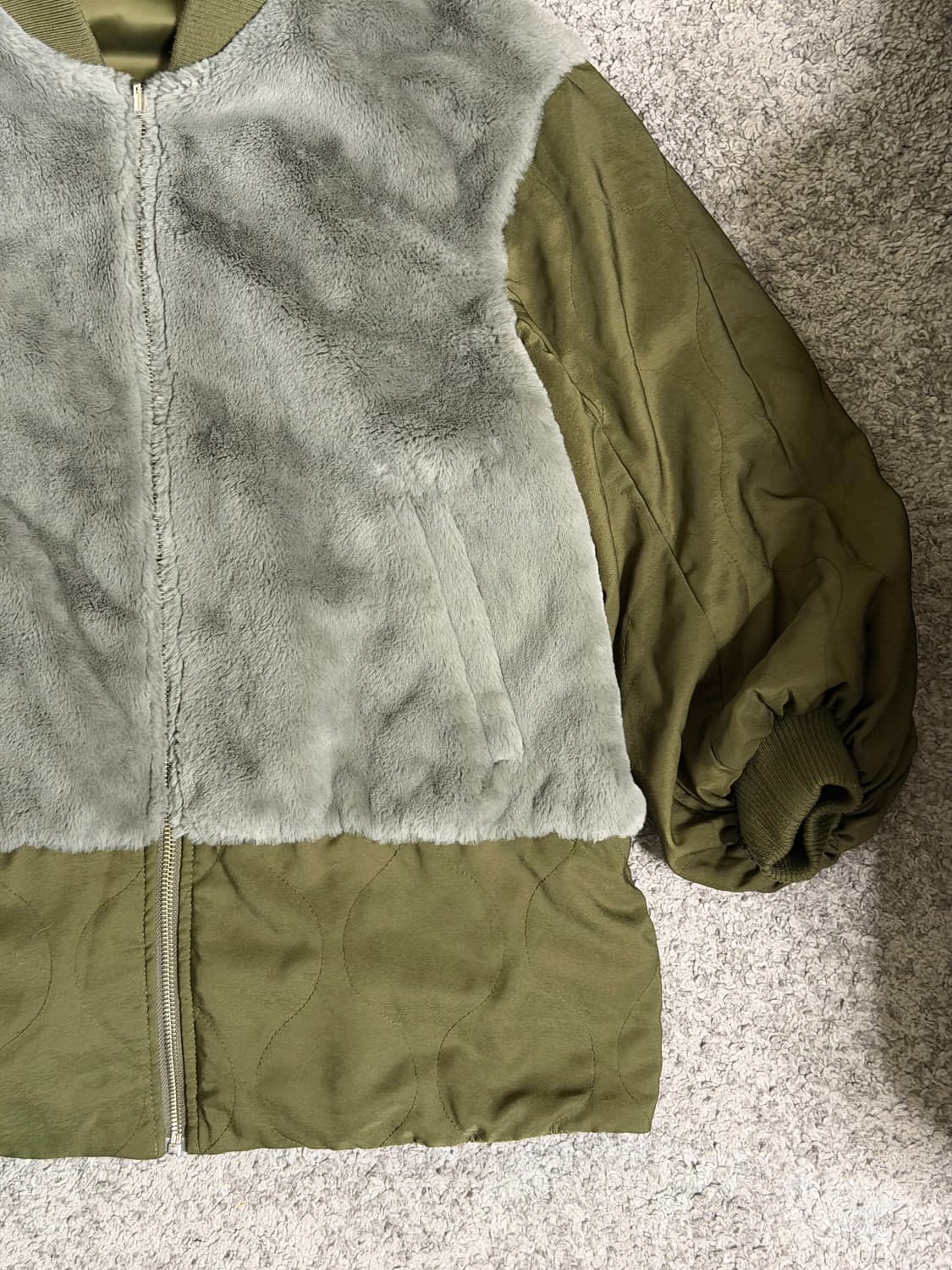 HARE 퍼 베스트 리버시블 MA-1 상품이미지5