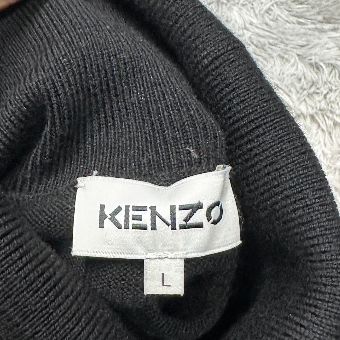 겐조 폴라 니트 블랙 L 상품이미지4