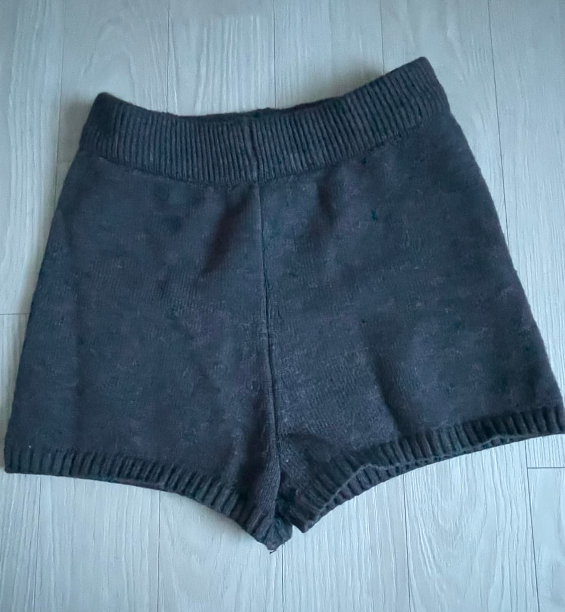 니트 반바지 울 팬츠 (차콜) 상품이미지8