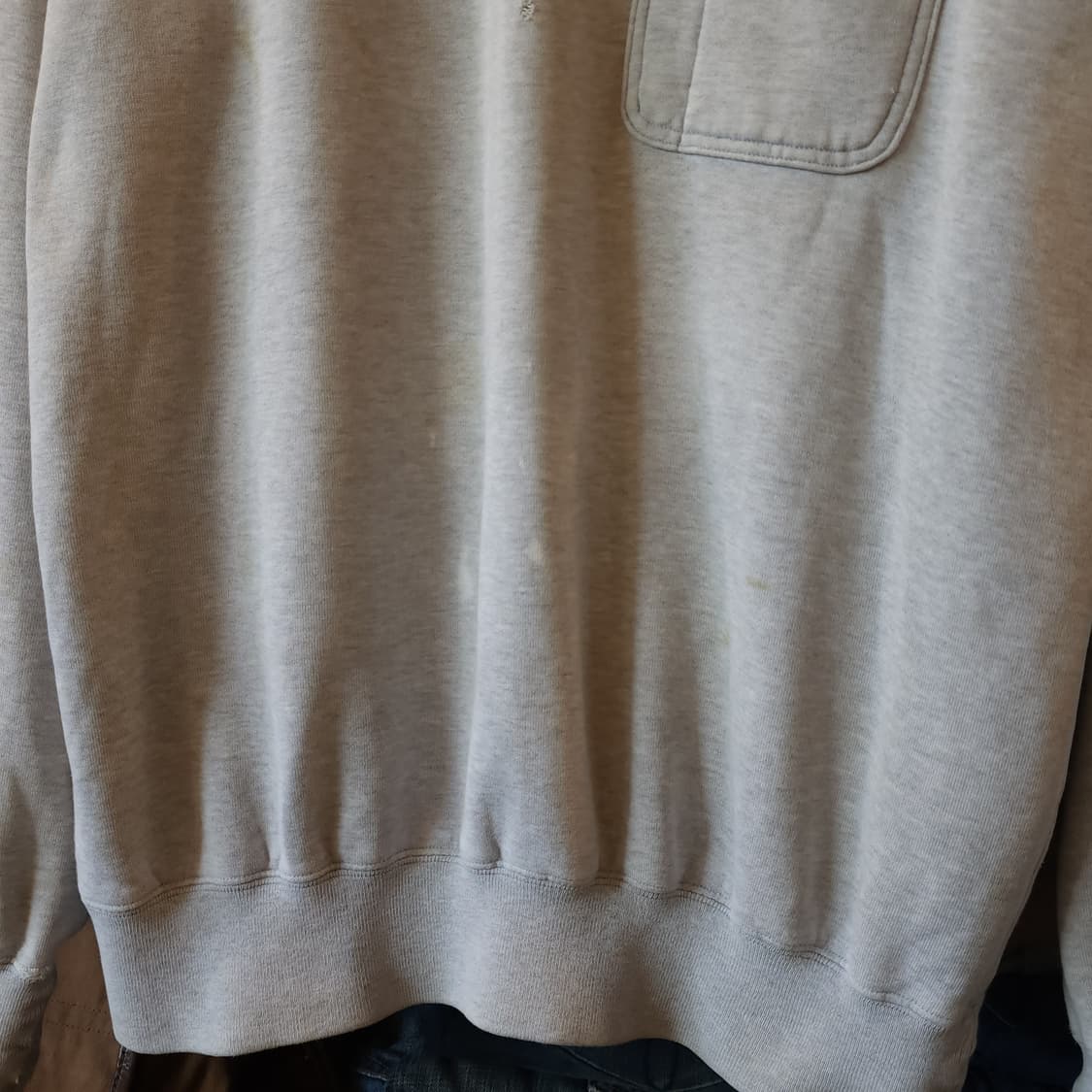 90s 폴로 컨트리 포켓 스웻셔츠 라이트 그레이 M 상품이미지6