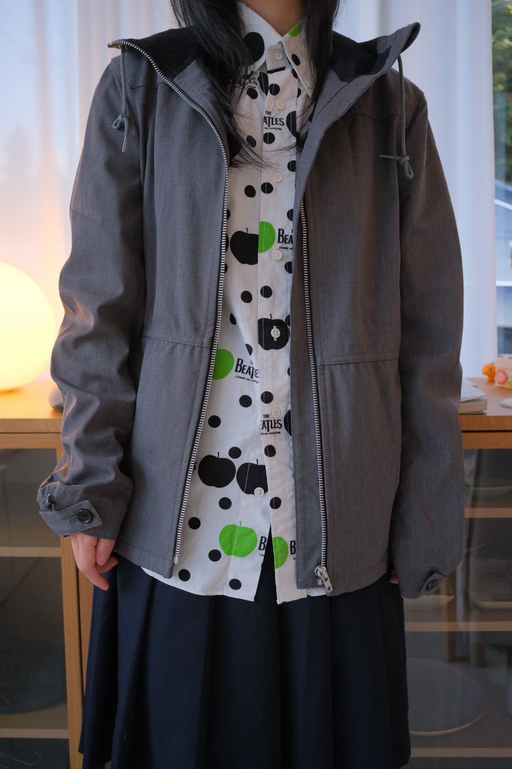 Back pocket wind stopper wool jacket 상품이미지3