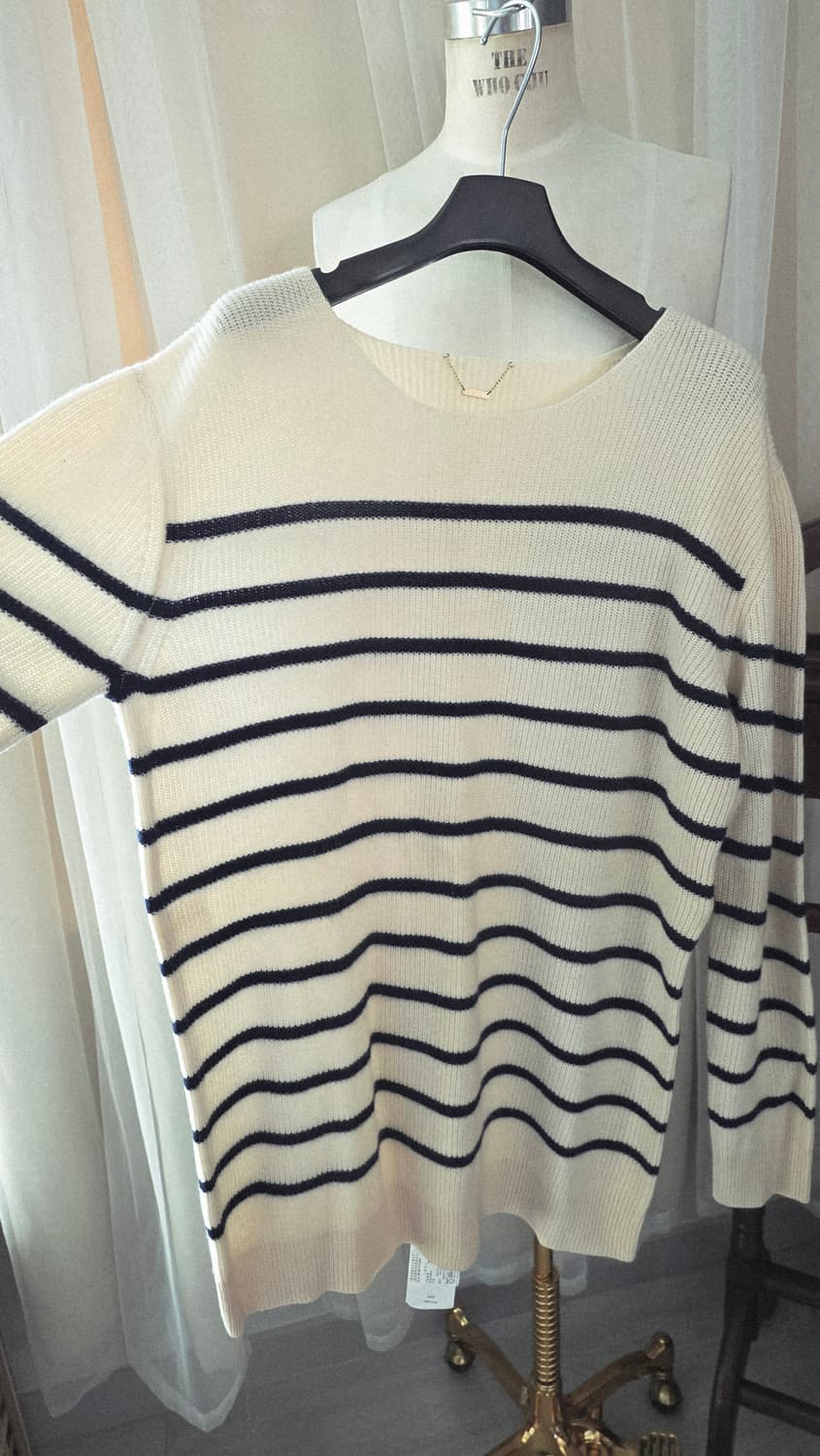 THE ROW 스트라이프 캐시미어 니트 M 더로우 상품이미지4