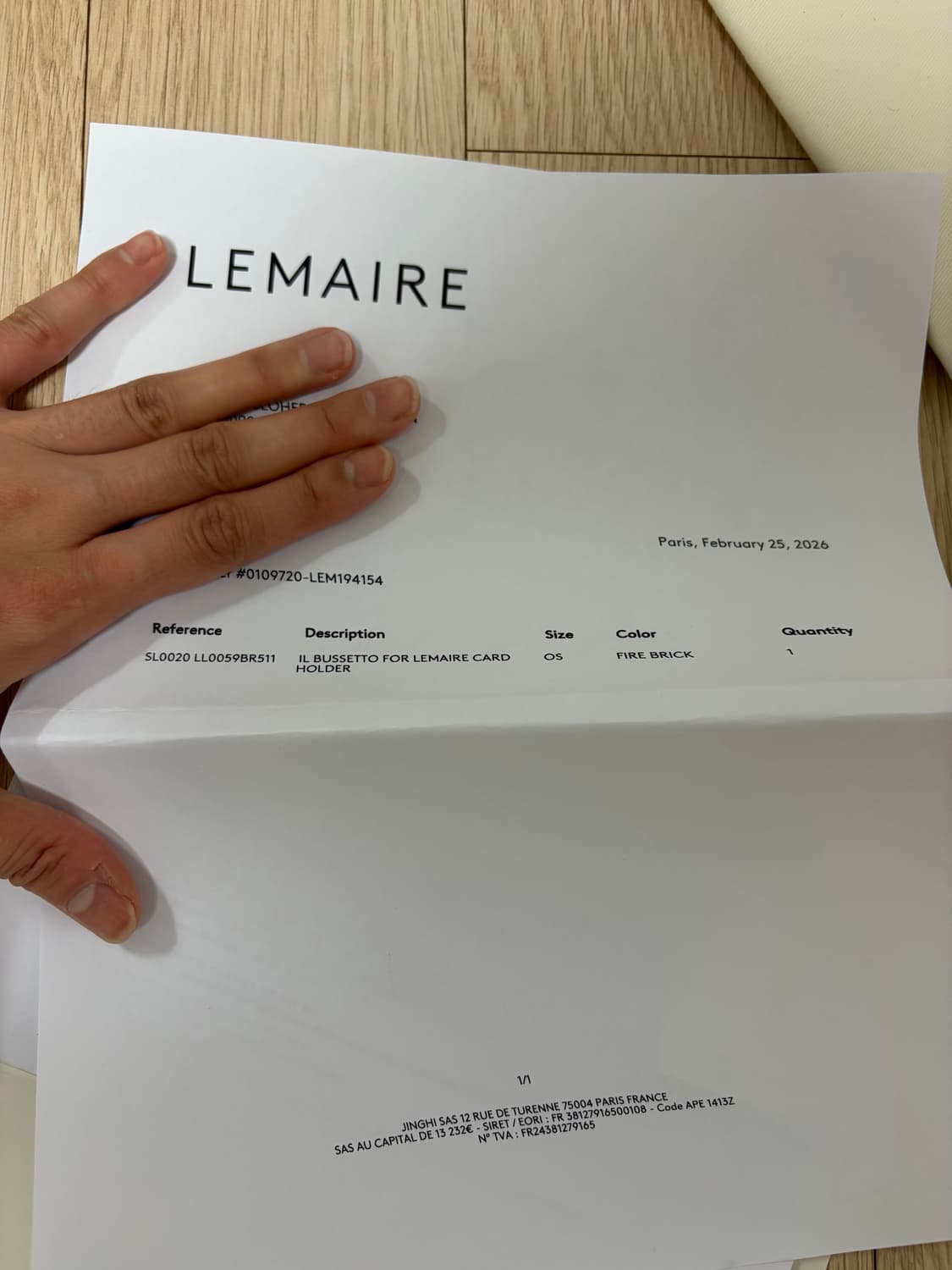 르메르 일부세토 카드지갑 레드브릭 상품이미지5