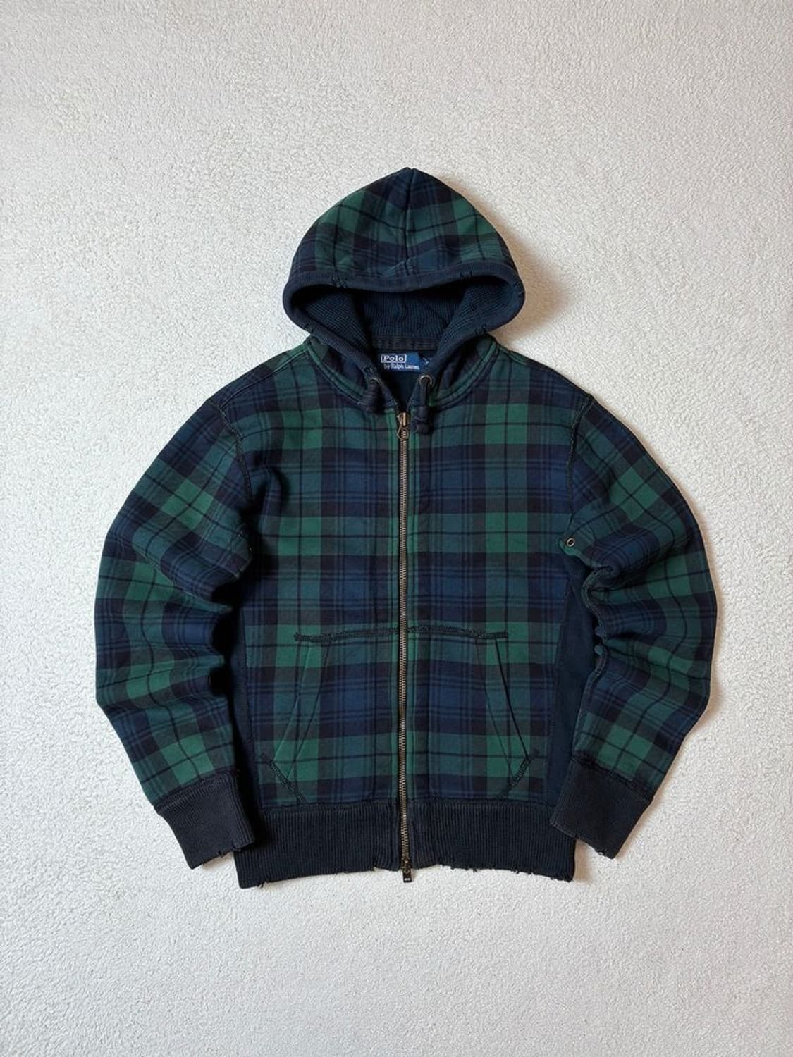 폴로 랄프로렌 00's 빈티지드 체크 후드집업 PN7254 상품이미지1