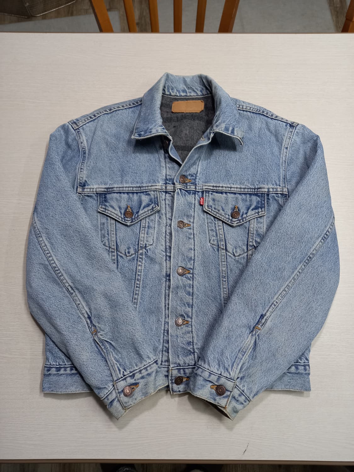 M95 90's 리바이스70505 USA 플란넬 데님자켓 M-996 상품이미지3