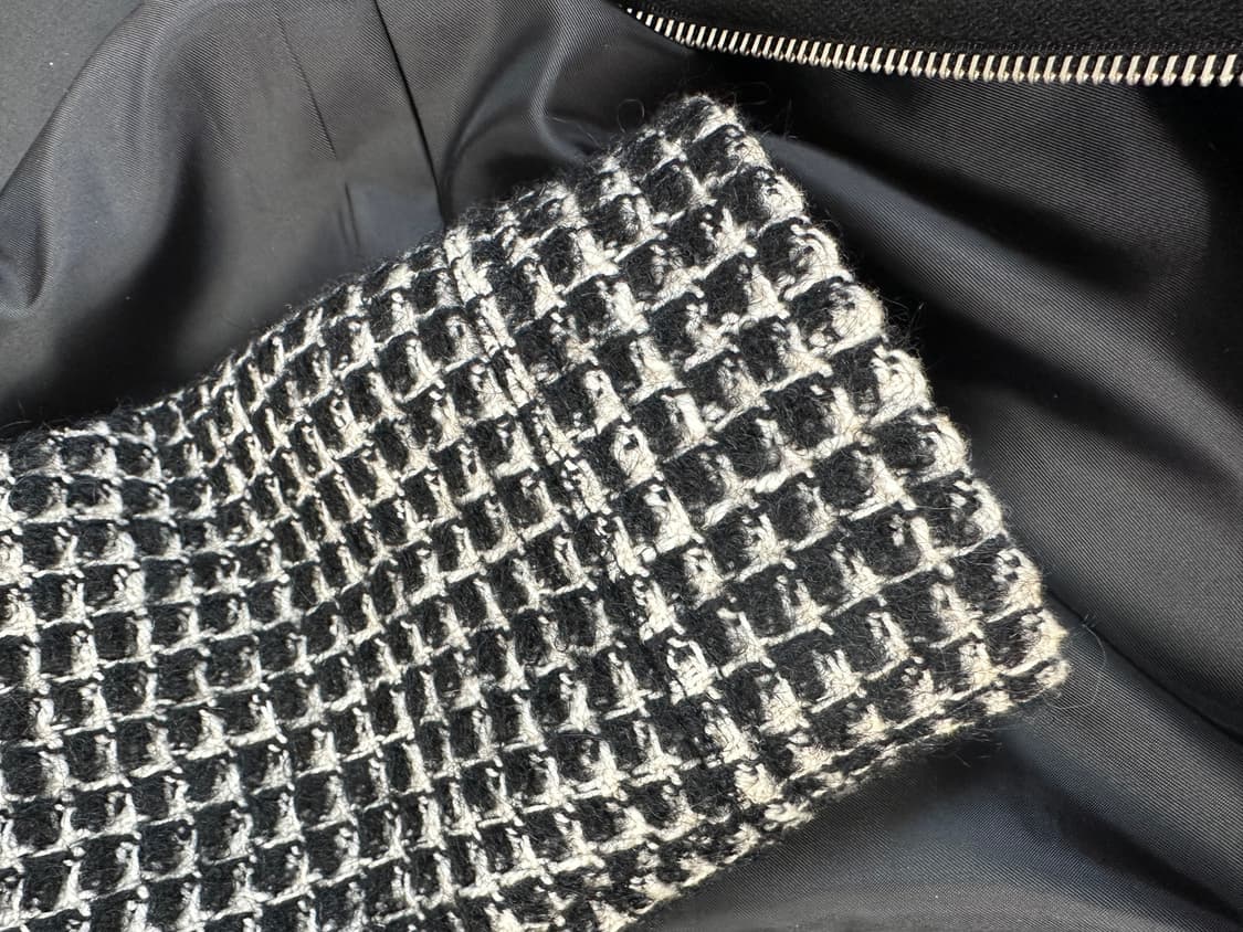 트위드 블랙 봄버자켓 상품이미지6