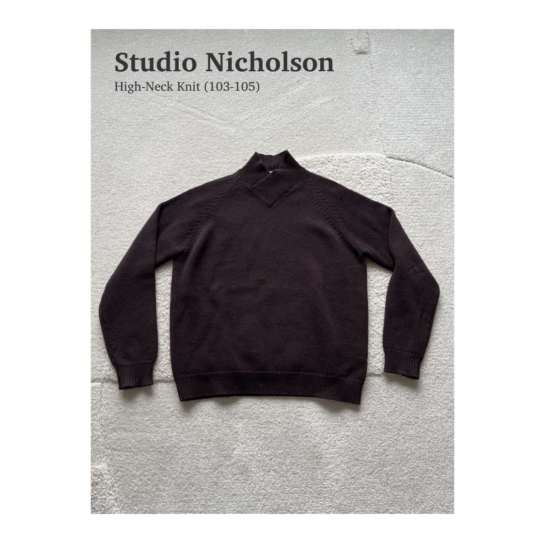 스튜디오니콜슨 하이넥 니트 (103-105) 상품이미지1