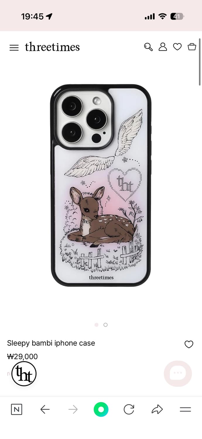 쓰리타임즈 밤비 아이폰 13미니 케이스 상품이미지1