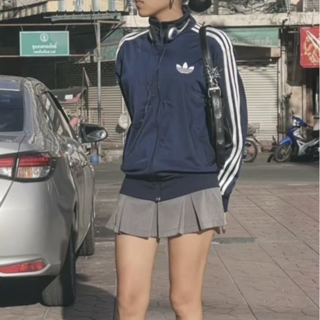 아디다스 구 파이어버드 네이비 져지 트랙탑 상품이미지1