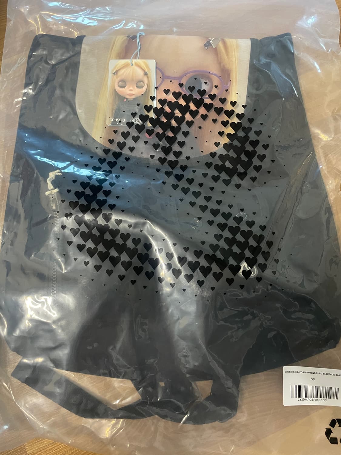 코이세이오 브라이스돌 피그먼트 다이드 백팩 블랙 상품이미지2