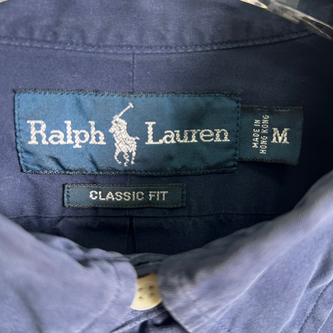 폴로 랄프로렌 네이비 반팔 셔츠 M 상품이미지3