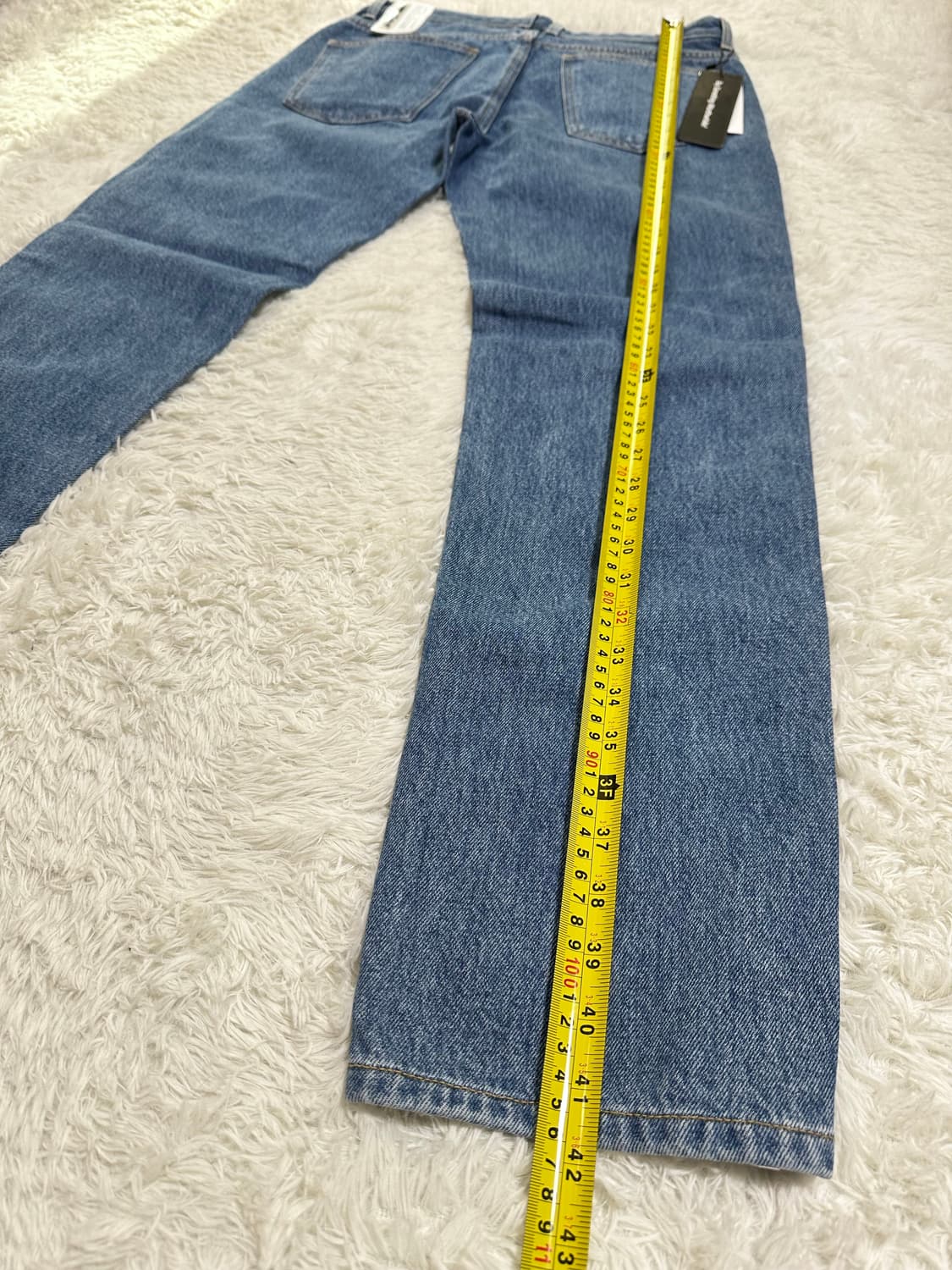 MMIC 데님 배색 화이트 팬츠 상품이미지7