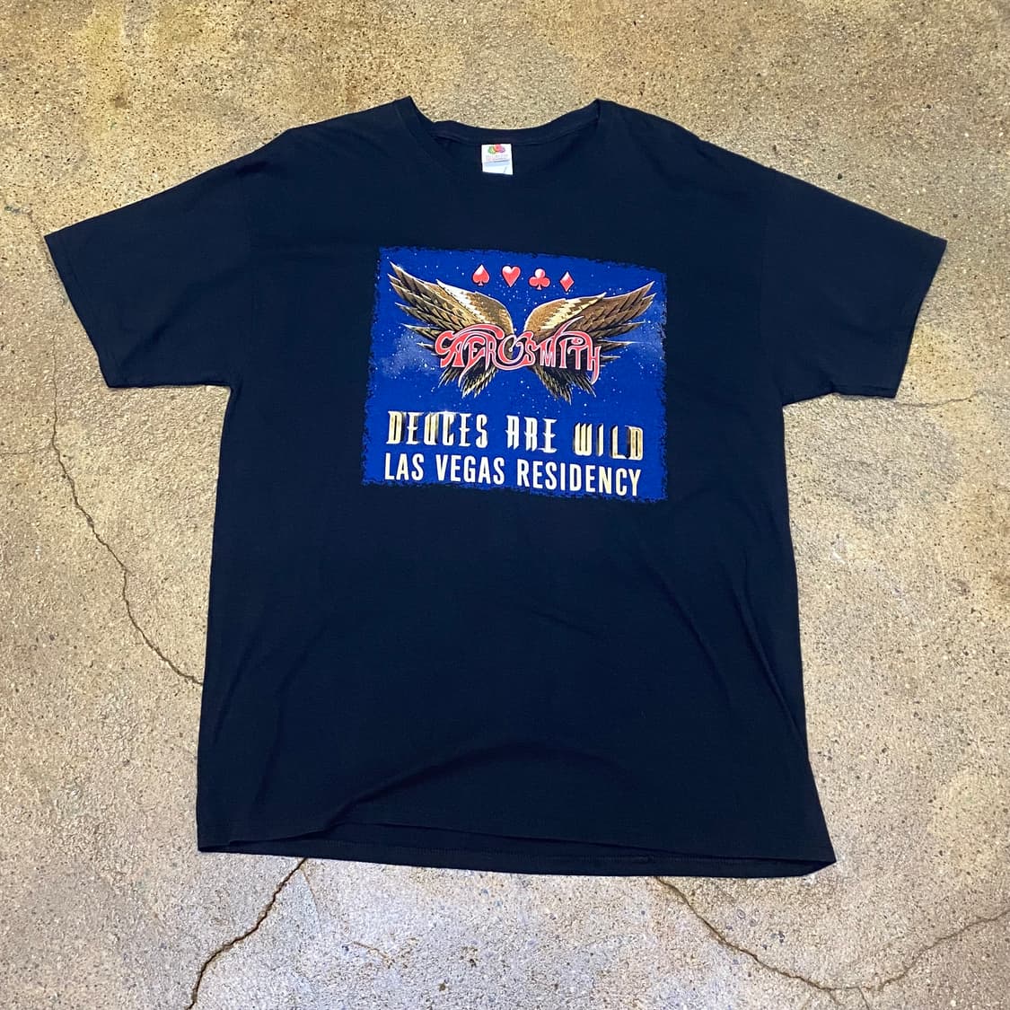 미국 빈티지 밴드 에어로스미스 라스베가스 투어 반팔티 상품이미지1