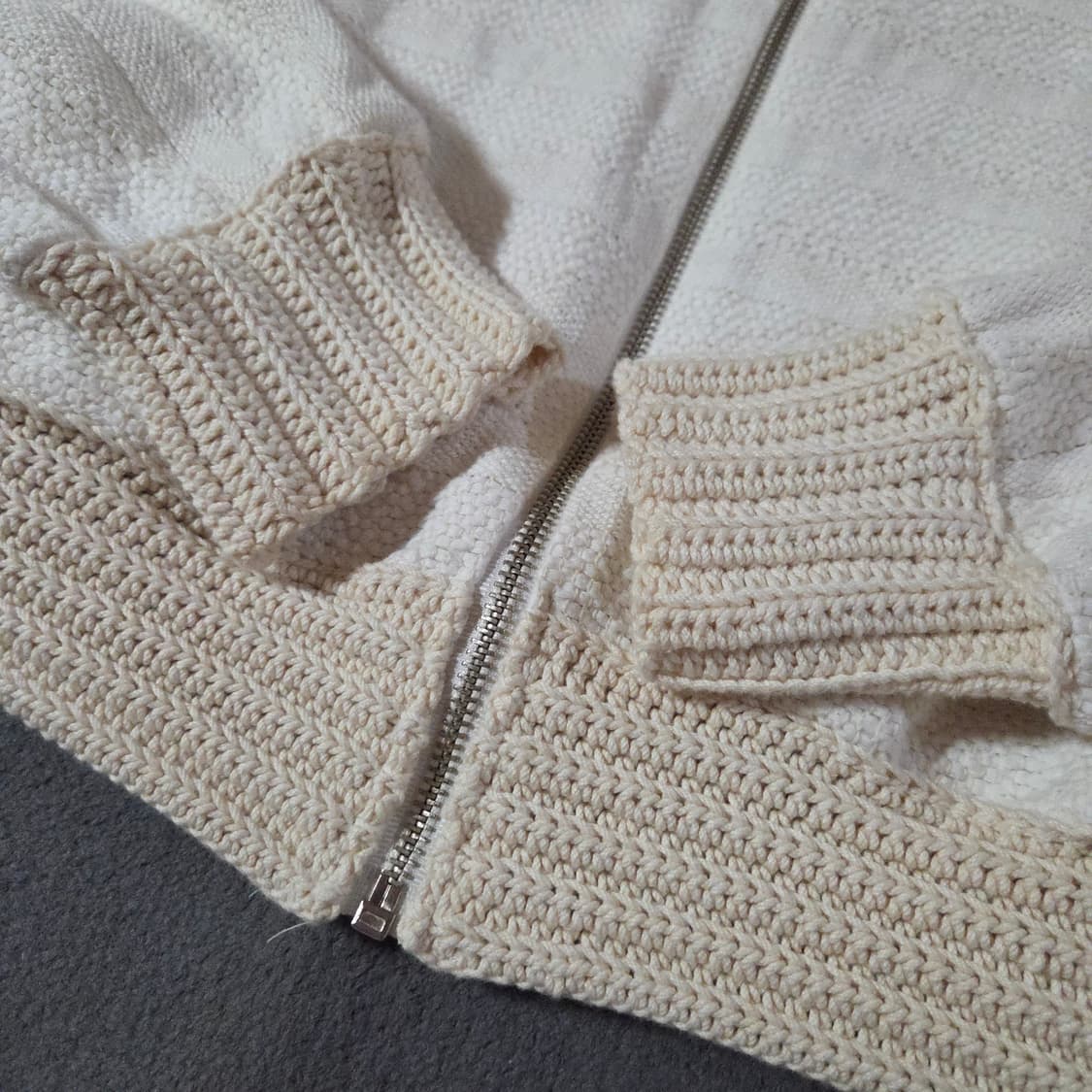 한섬 시스템 니트 집업 가디건 블루종 상품이미지9