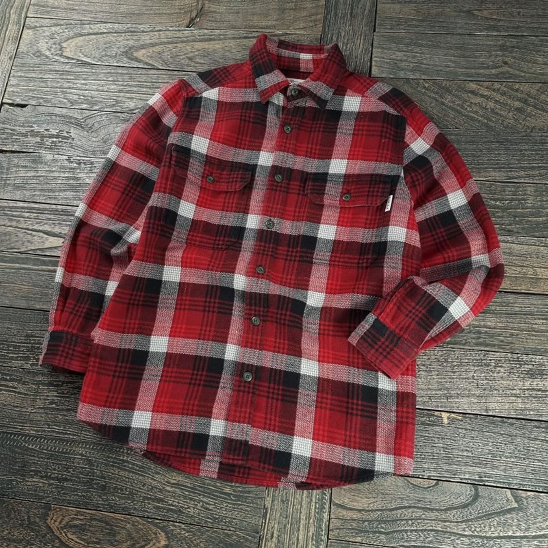 [울리치] 빈티지 체크 투포켓 플란넬 셔츠 M18595 상품이미지1