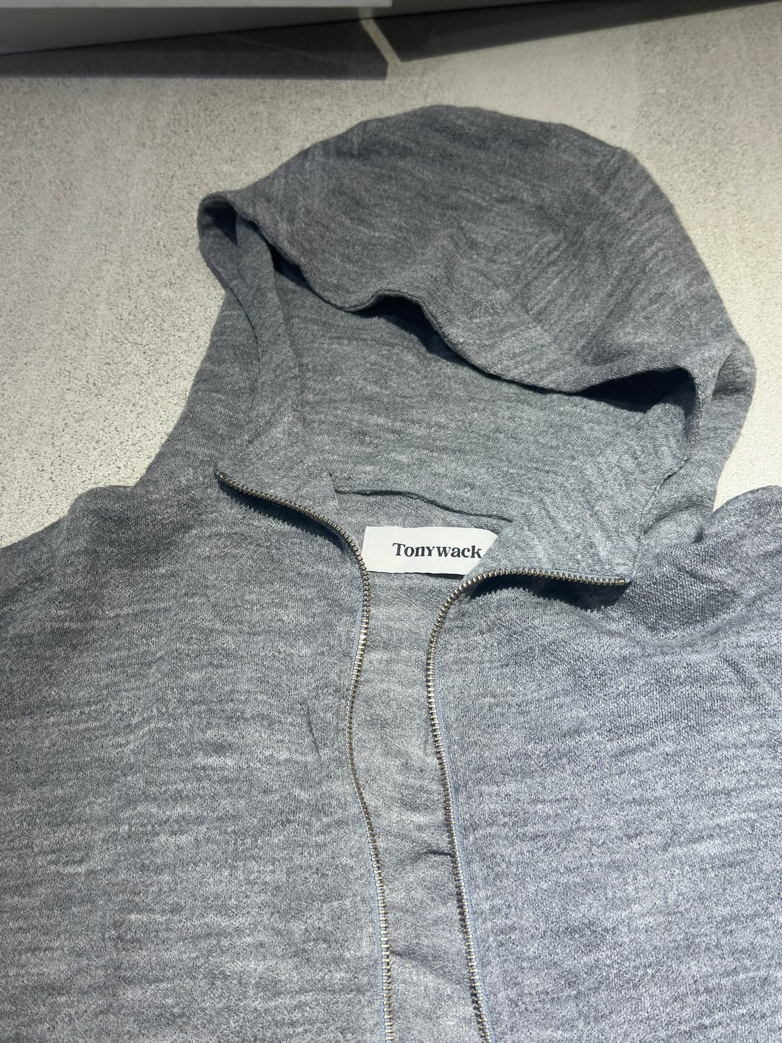 [L] 토니웩 라이트 울 후드집업 그레이 상품이미지2