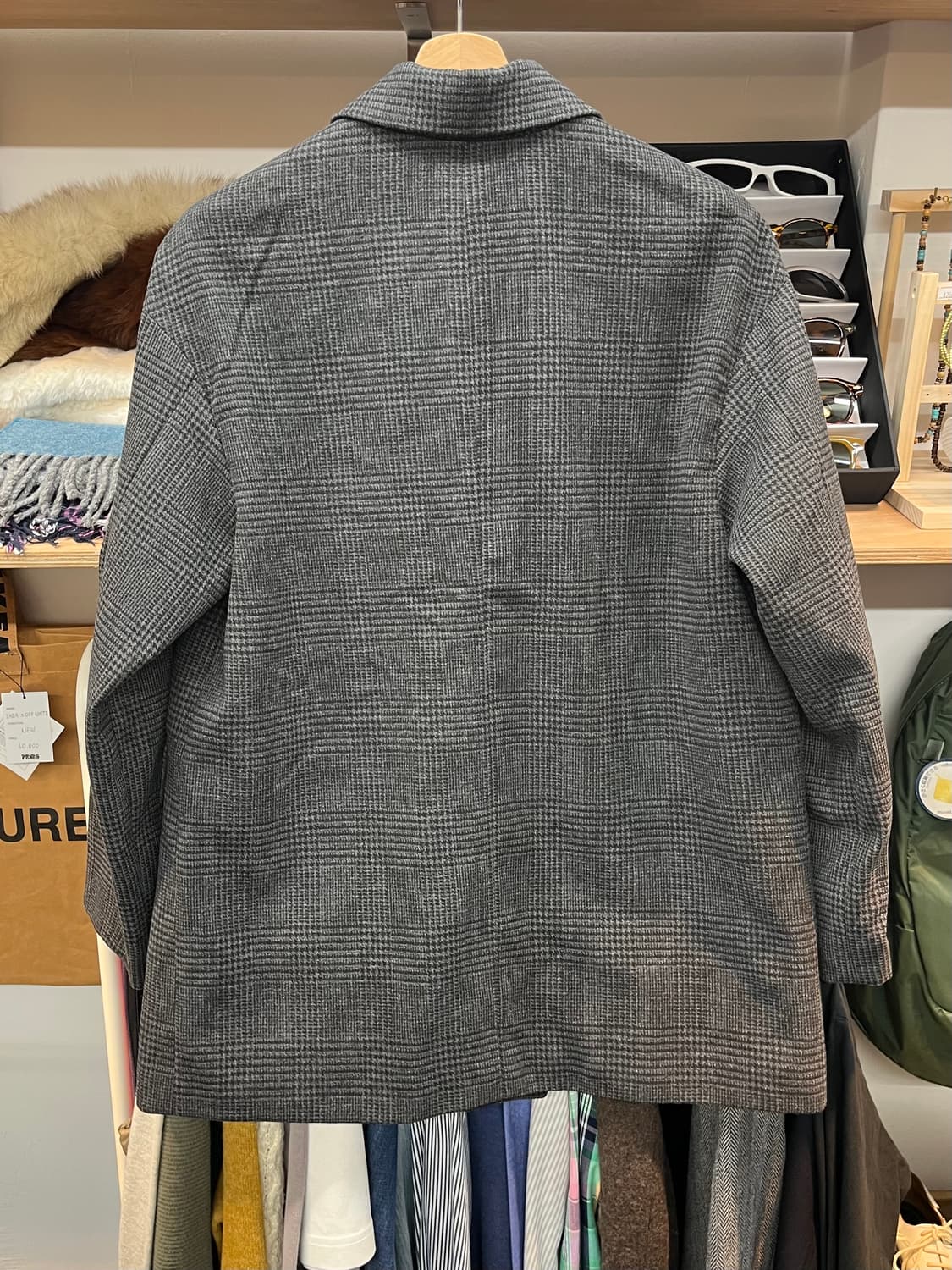 [55~66] GU 지유 체크 더블자켓 L  상품이미지4