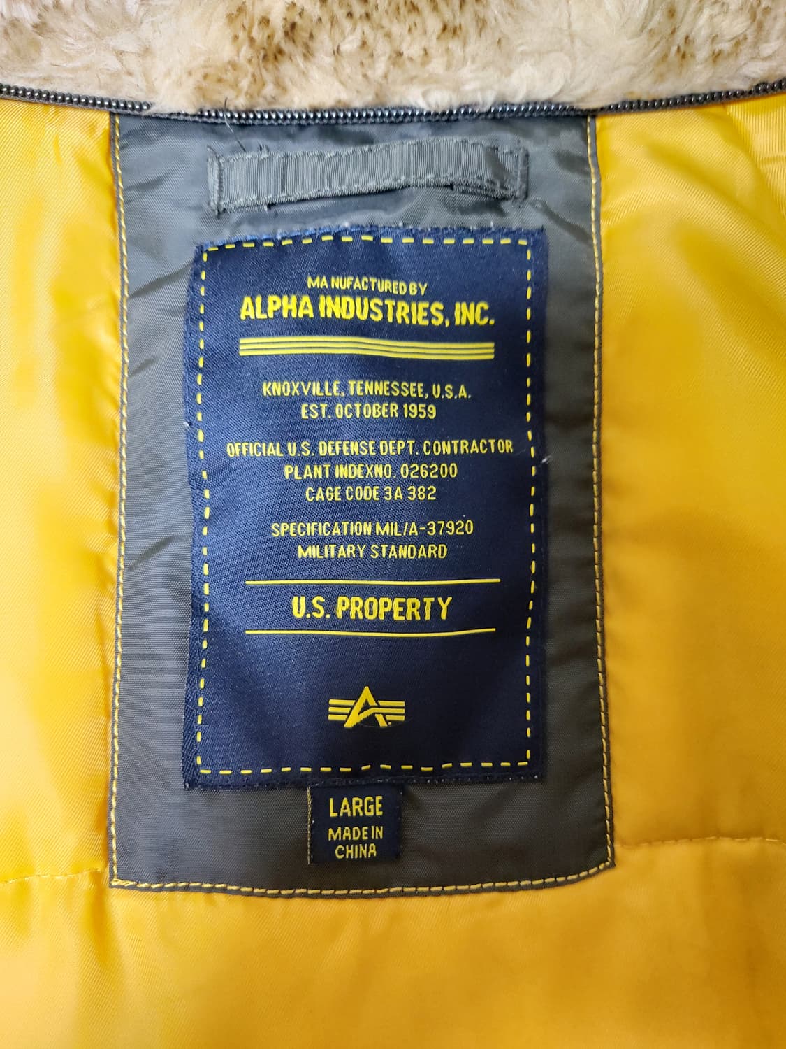 알파인더스트리 인클레멘트 N-3B 파카 레귤러핏(L)110정도 상품이미지7