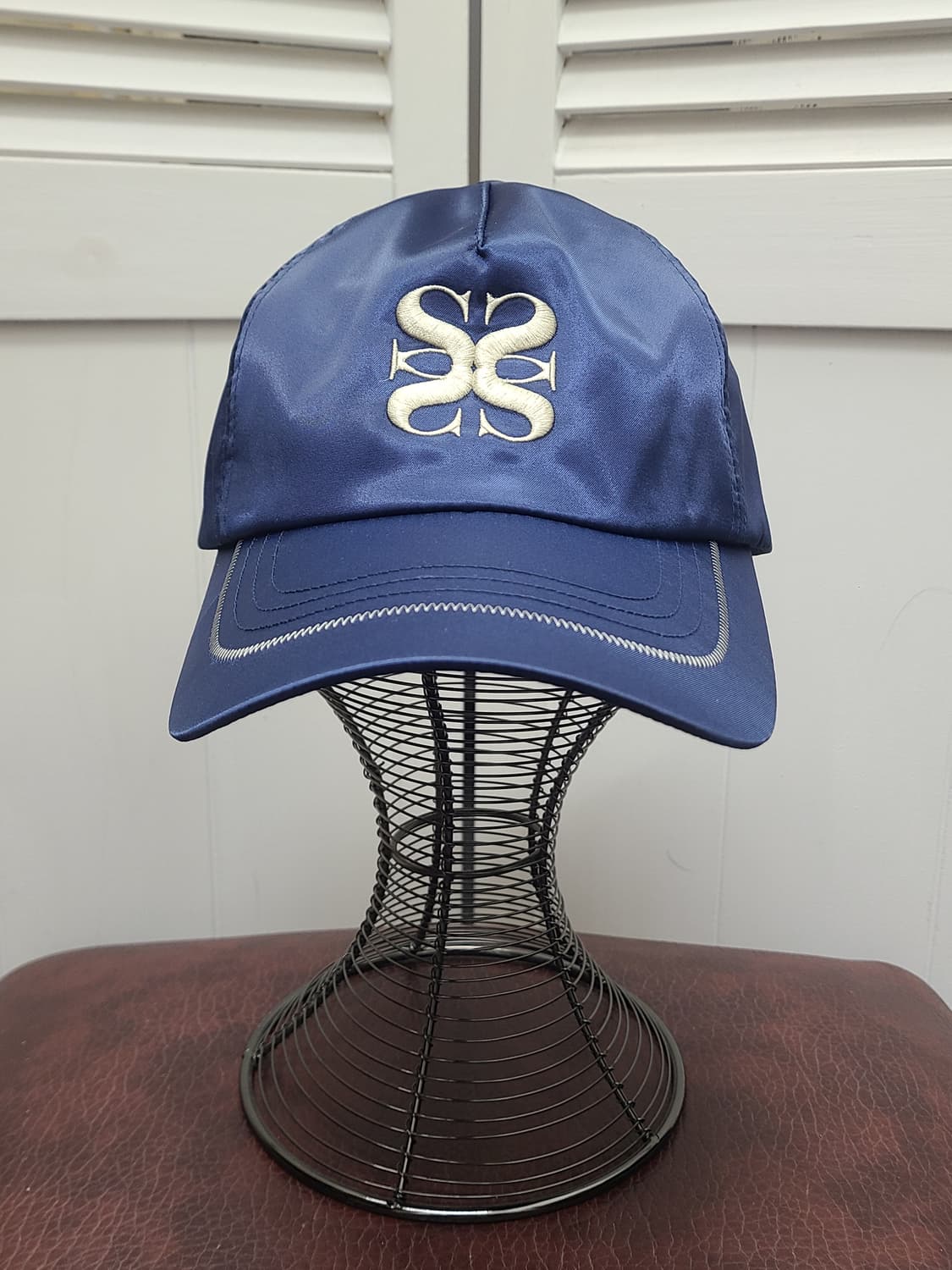 세터 네이비 새틴 볼캡 상품이미지2