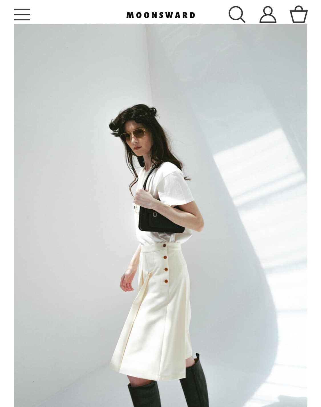 문스워드 블랙 샤첼백 가방 상품이미지4