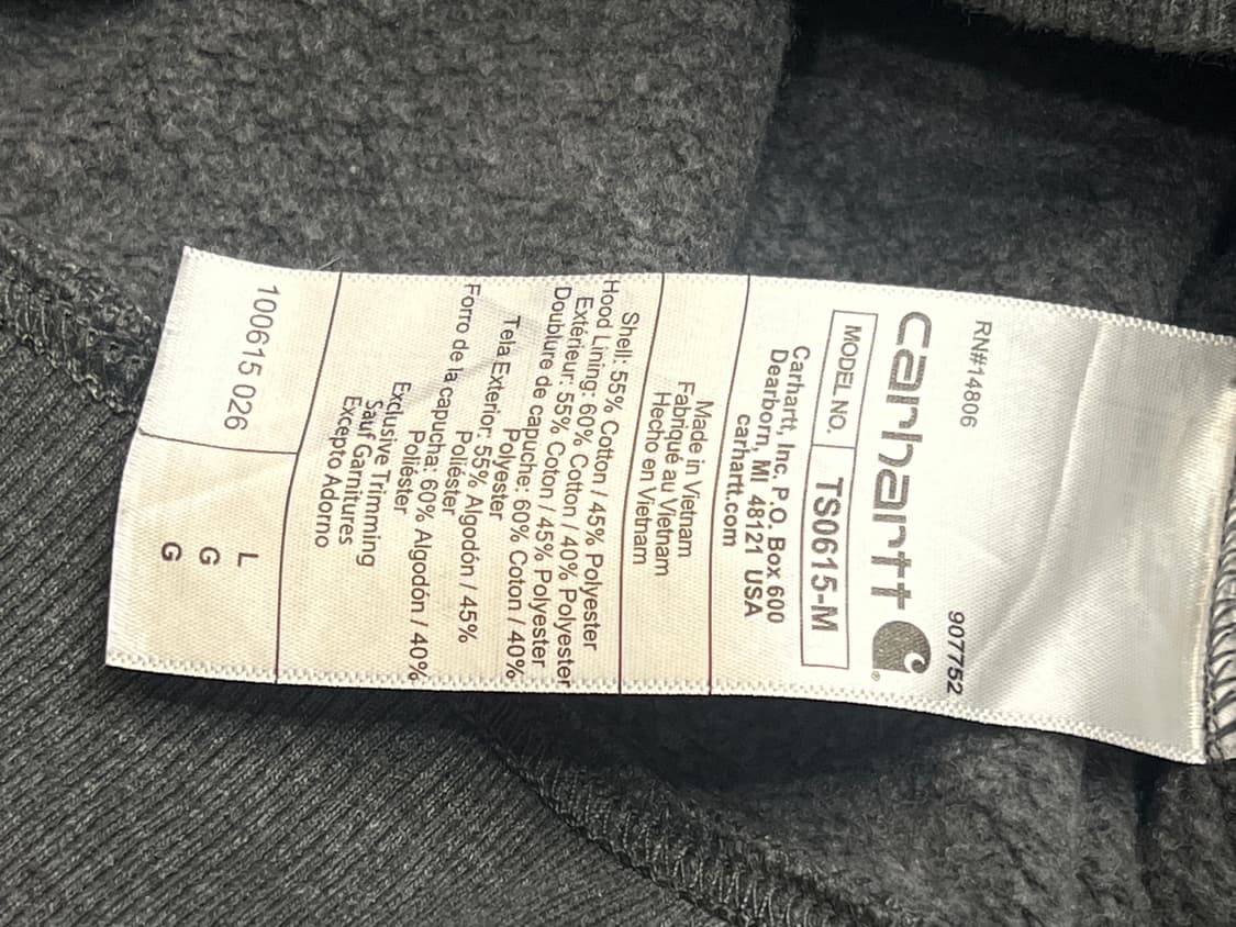 칼하트 레인디펜더 속기모 후디 그레이 L 상품이미지7