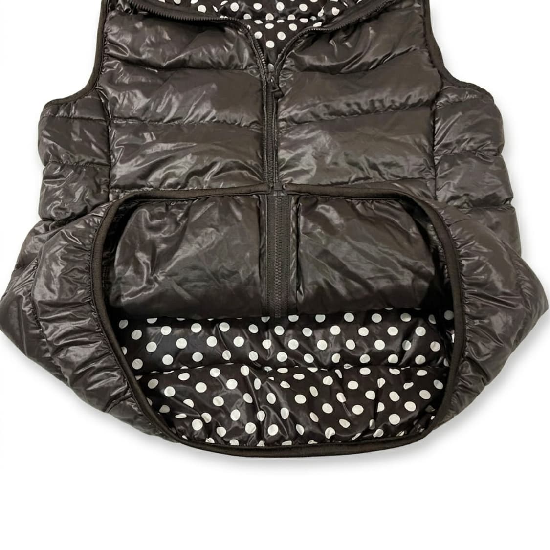 유니클로 땡땡이 조끼 패딩 L 상품이미지3
