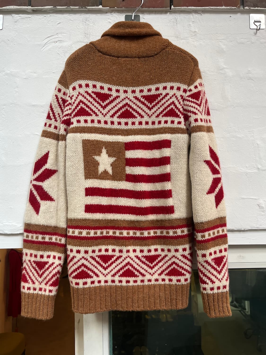 Rodeo Crowns 노르딕 패턴 울 니트 가디건 2 상품이미지6