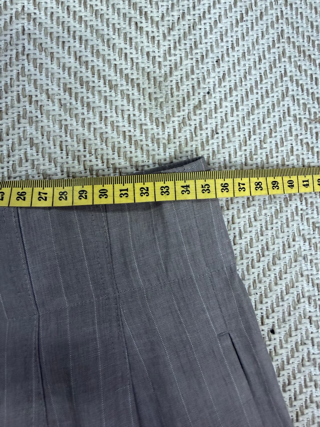 정품) TIME 타임 한섬 20ss 스트라이프 와이드 팬츠 64(26) 상품이미지7