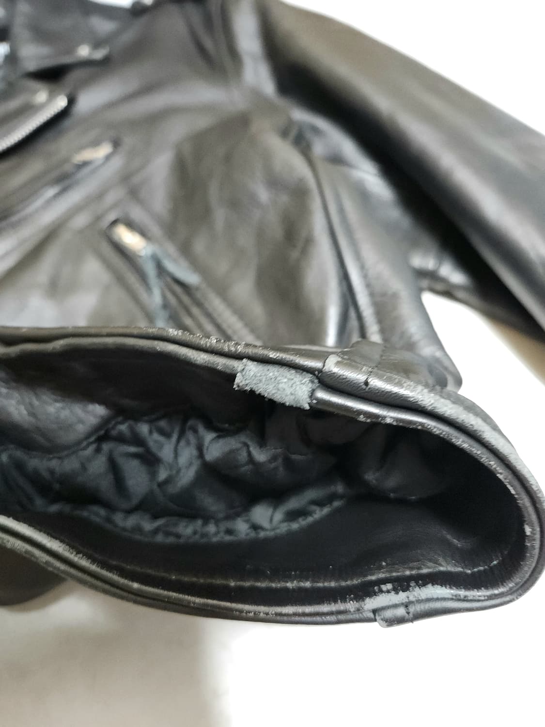 90s 소가죽 더블라이더 자켓 double rider 상품이미지8