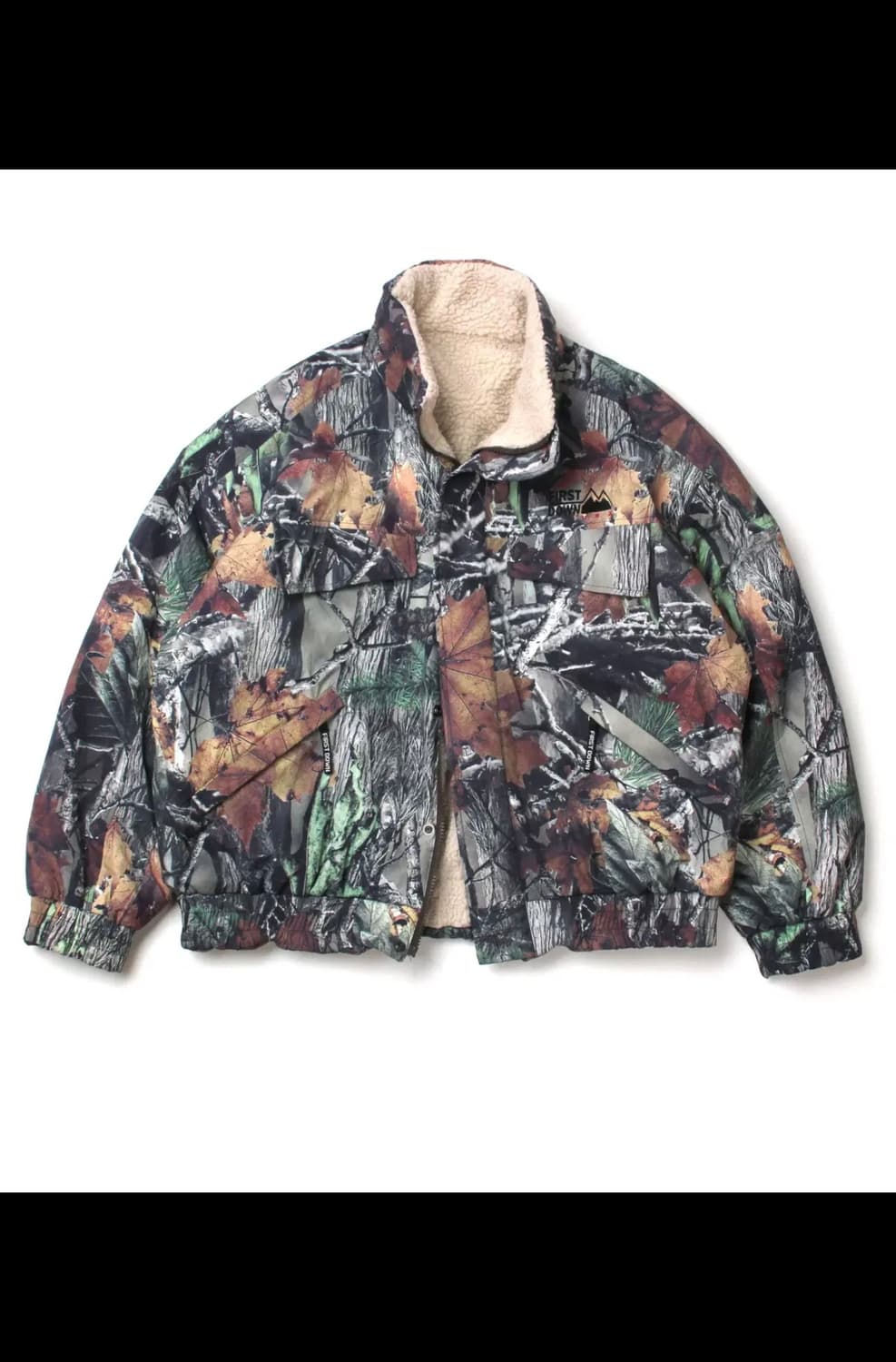 퍼스트다운 리버시블 양털 쉐르파 봄버 상품이미지2