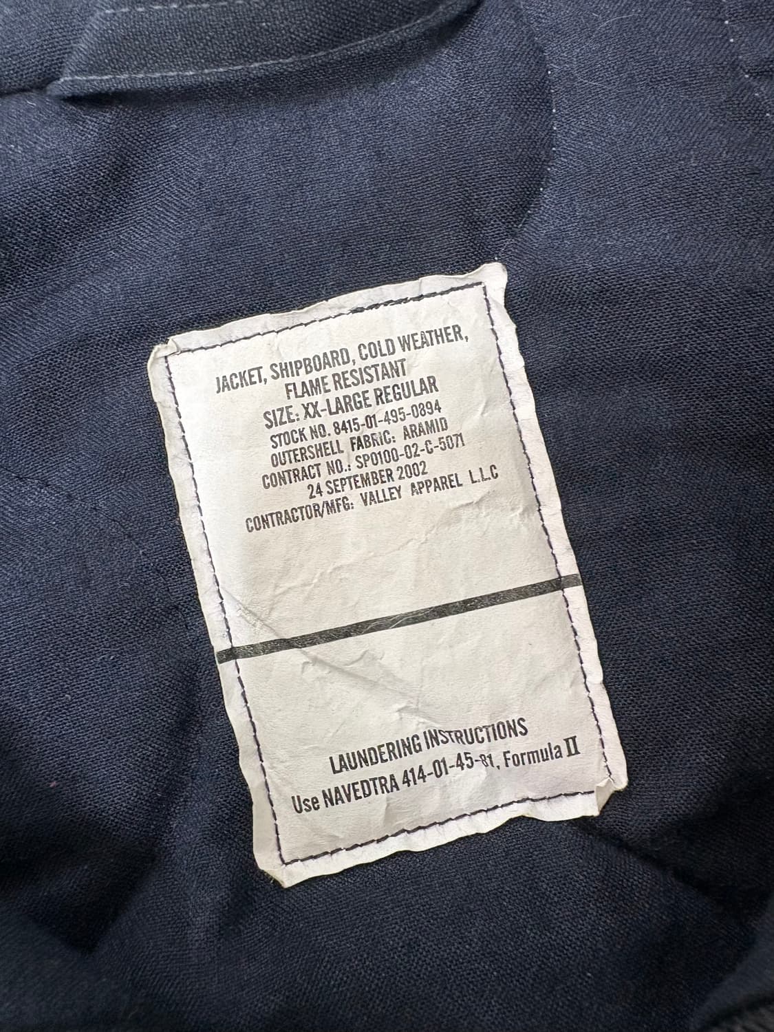 US Navy Shipboard Cold Weather Deck Jk 상품이미지4