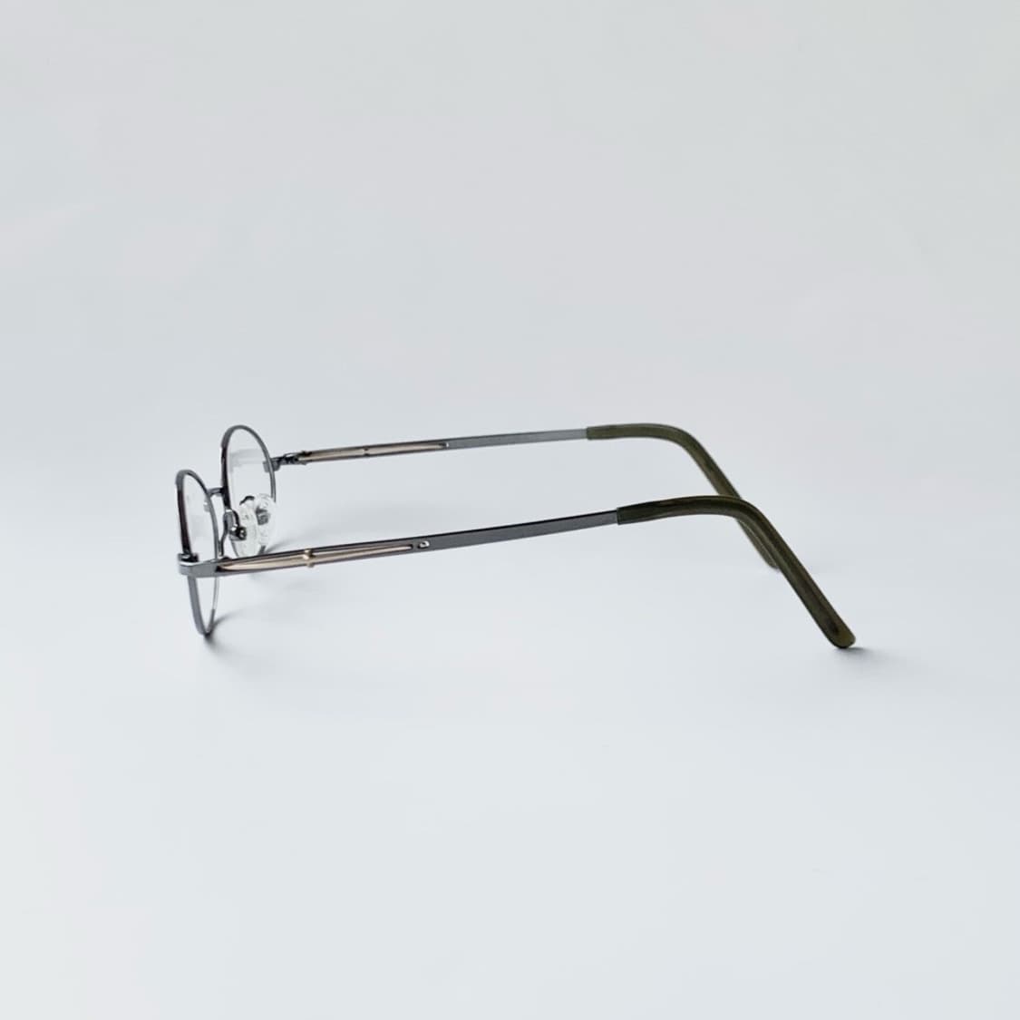 [픽키-694] 건메탈 풀프레임 오벌 안경 슬림 라운드 메탈 프레임 상품이미지5