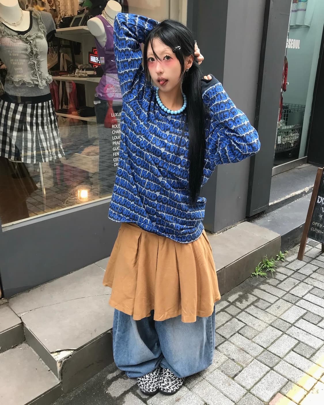 Supreme Hardcore Jacquard L/S  - 17Ss  상품이미지1