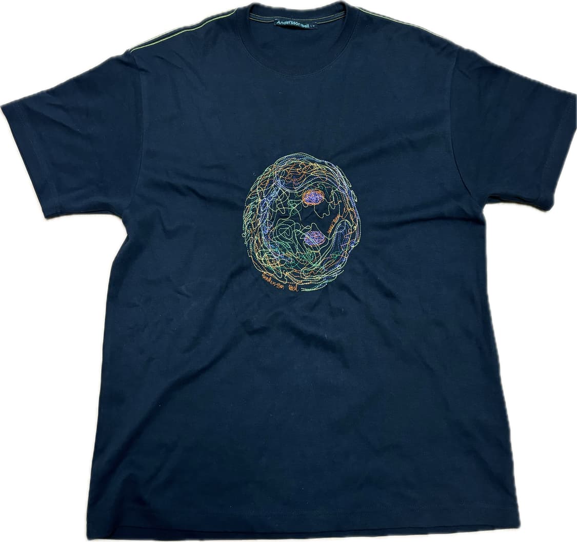 앤더슨벨 Smile Earth Embroiderd T-shirt 상품이미지1