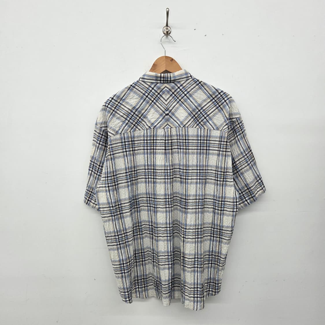 커버낫 체크 반팔 셔츠 남XL 상품이미지6