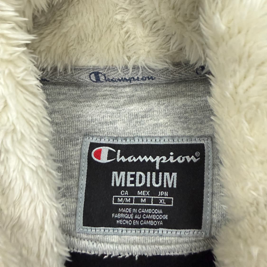 (M)챔피언 x 팀버랜드 쉐르파 후드티셔츠(블랙) 상품이미지2