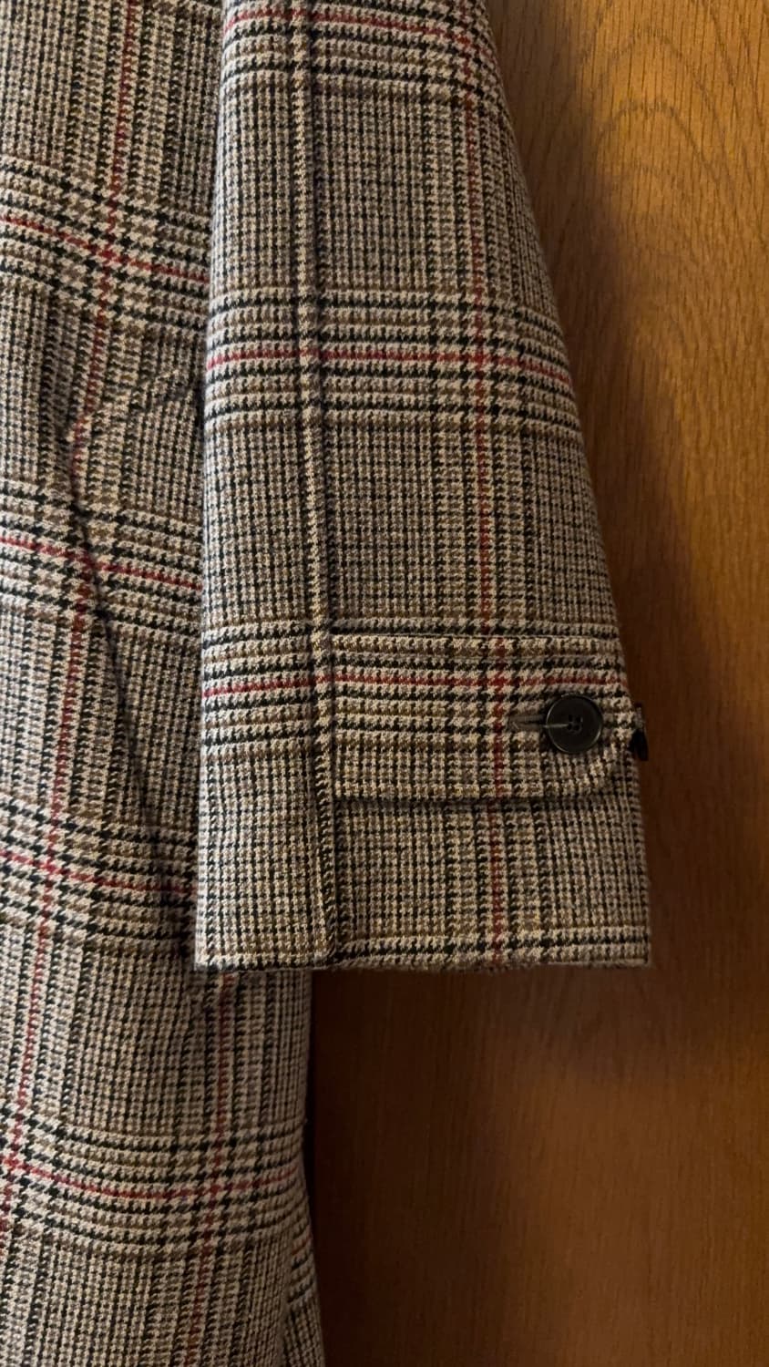 스튜디오 톰보이 체크롱코트  상품이미지3