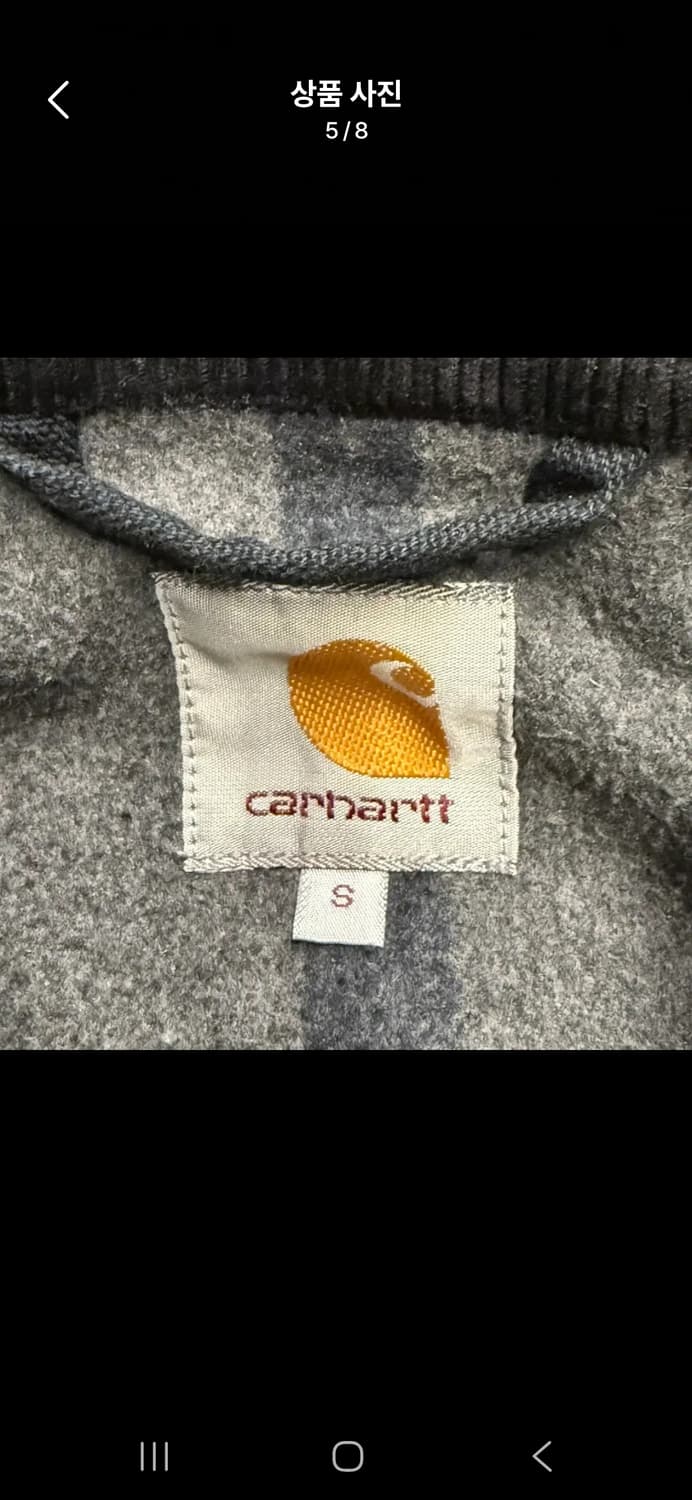 [정품/S] 칼하트 블랙 워크 자켓 c1 상품이미지5