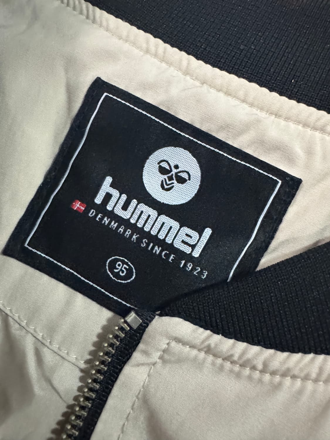 여성 험멜 Hummel 베이지 롱 항공 자켓 상품이미지3